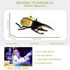 Flormoon Realistic Animal Figures Hercules Beetle Figurines Insect Toy, Science Project, Cake Topper, Early Educational Toys Birthday for Toddlers Kids Age 3 4 5 view 4