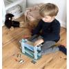 small foot Cascade Style Wooden Race Track with Four Wooden Cars for Children Aged 3+ 11651 25 x 10 x 29 cm Blue view 3