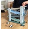 small foot Cascade Style Wooden Race Track with Four Wooden Cars for Children Aged 3+ 11651 25 x 10 x 29 cm Blue view 4