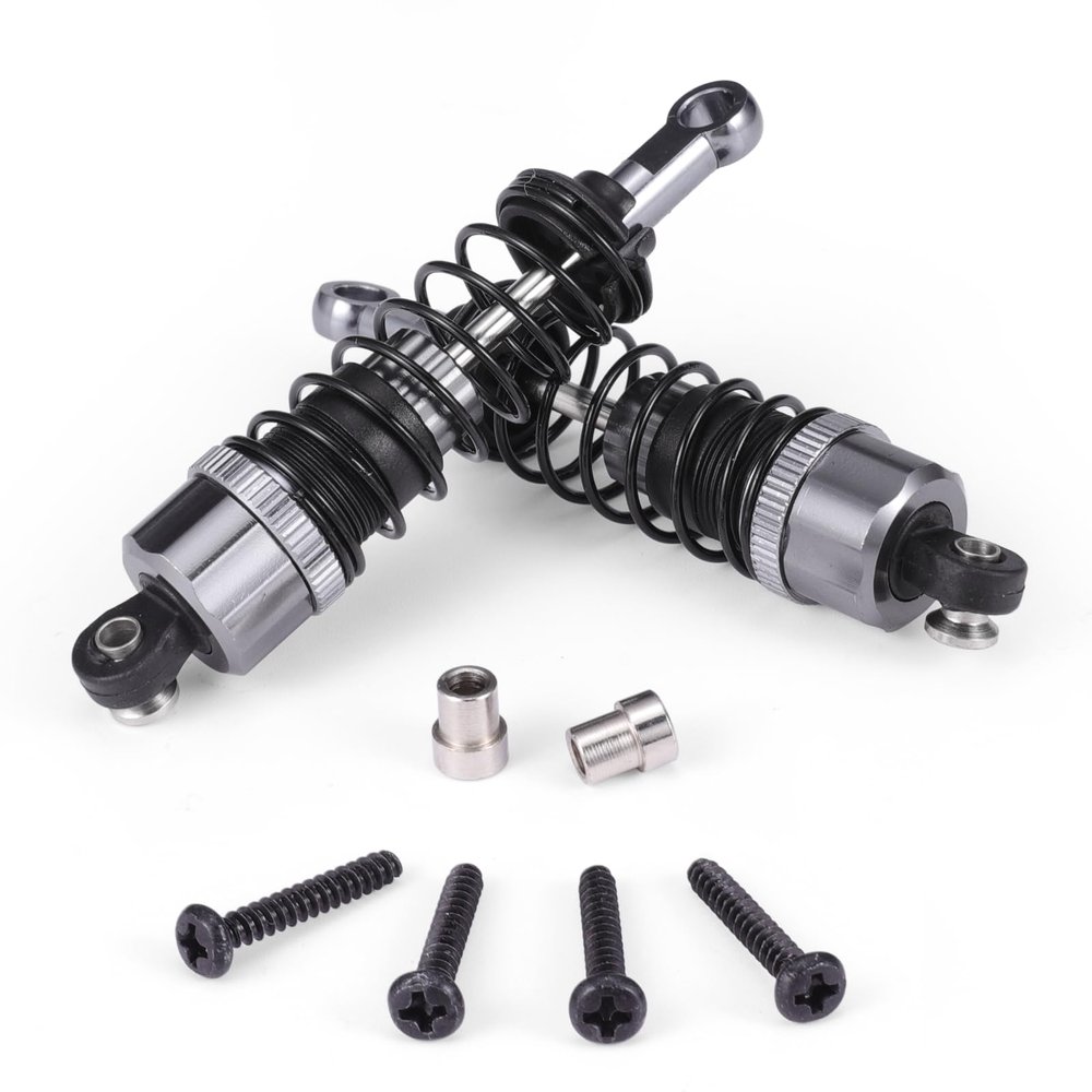 HAIBOXING RC Car Protector 1/12 Scale Accessories Aluminum Capped Oil Rear Shocks Apply to HBX 903& 905 & 12815(90201R)