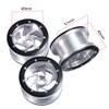 2.2'' Alloy Beadlock Wheel Rims for Axial Wraith SCX10 4WD D90 1/10 RC Car (Silver-Black) view 2