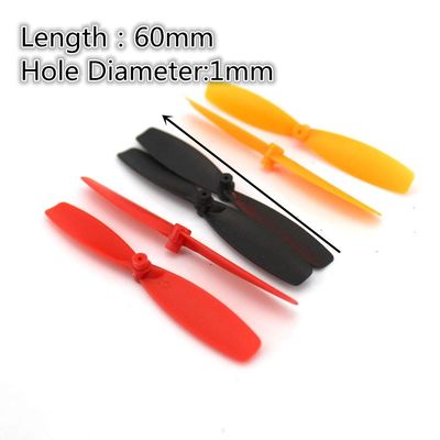 Parts & Accessories 2A+2B 60mm 6cm Props High Speed Propellers Blades Props A B for 1mm Shaft R/C Spare Parts Access Small Mini Quadcopter Drone - (Color: Orange)