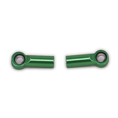 Parts & Accessories 2Pcs Alloy Tie Rod Link Ball Head M2.5 for Rc Hobby Model Car Tie Rod End N10215 Reciprocal Thread Positive and Negative Thread - (Color: Green)