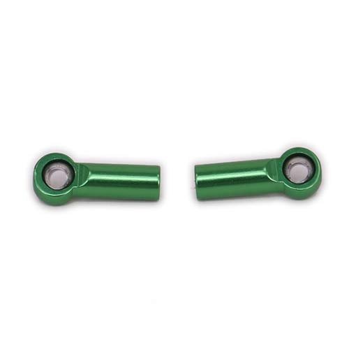 Parts & Accessories 2Pcs Alloy Tie Rod Link Ball Head M2.5 for Rc Hobby Model Car Tie Rod End N10215 Reciprocal Thread Positive and Negative Thread - (Color: Green)