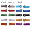 Parts & Accessories 2Pcs Alloy Tie Rod Link Ball Head M2.5 for Rc Hobby Model Car Tie Rod End N10215 Reciprocal Thread Positive and Negative Thread - (Color: Green) view 2