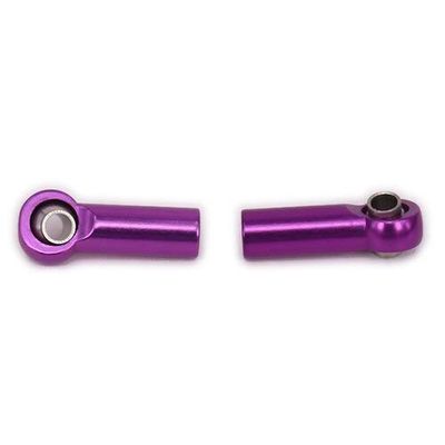 Parts & Accessories 2Pcs Alloy Tie Rod Link Ball Head M2.5 for Rc Hobby Model Car Tie Rod End N10215 Reciprocal Thread Positive and Negative Thread - (Color: Purple)