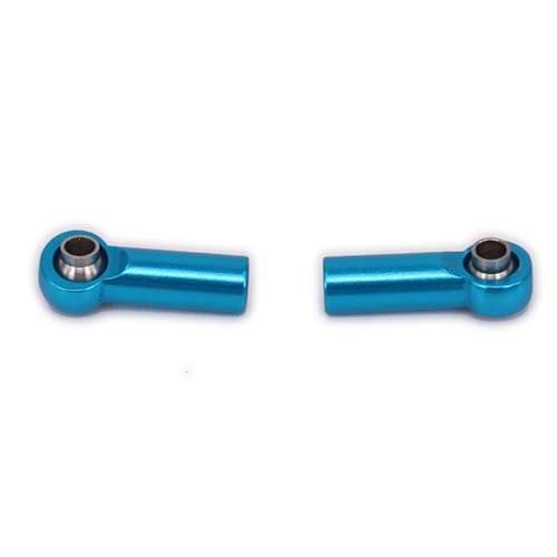 Parts & Accessories 2Pcs Alloy Tie Rod Link Ball Head M2.5 for Rc Hobby Model Car Tie Rod End N10215 Reciprocal Thread Positive and Negative Thread - (Color: Blue)