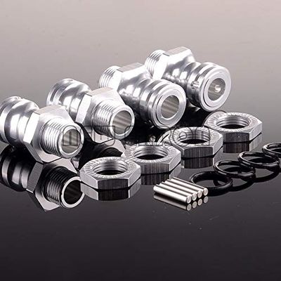 Parts & Accessories New Enron 17MM Wheel Hex Enhanced Mount Drive Nuts 23MM Thickness 1/8 HSP 89108 RC 1:8 Car - (Color: Silver)
