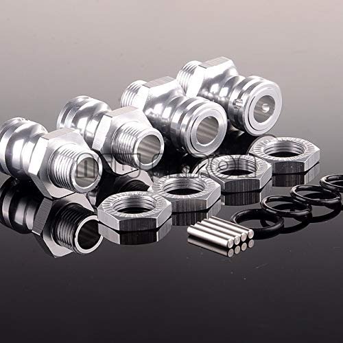 Parts & Accessories New Enron 17MM Wheel Hex Enhanced Mount Drive Nuts 23MM Thickness 1/8 HSP 89108 RC 1:8 Car - (Color: Silver)