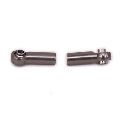 Parts & Accessories 2Pcs Alloy Tie Rod Link Ball Head M2.5 for Rc Hobby Model Car Tie Rod End N10215 Reciprocal Thread Positive and Negative Thread - (Color: Titanium)