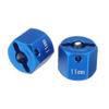 Parts & Accessories GPM 2PCS Aluminum Alloy Wheel Hex 12mm Drive Adapter for RC AXIAL SCX10 II 90046 Crawler Car Parts - (Color: Blue) view 3