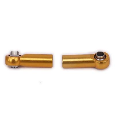 Parts & Accessories 2Pcs Alloy Tie Rod Link Ball Head M2.5 for Rc Hobby Model Car Tie Rod End N10215 Reciprocal Thread Positive and Negative Thread - (Color: Yellow)