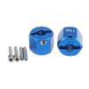 Parts & Accessories GPM 2PCS Aluminum Alloy Wheel Hex 12mm Drive Adapter for RC AXIAL SCX10 II 90046 Crawler Car Parts - (Color: Black) view 2
