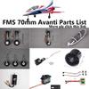 Parts & Accessories FMS 70mm Avanti EDF Ducted Fan Jet Parts Retract Landing Gear Set System Motor ESC Servo Canopy RC Airplane Model Plane Aircraft - (Color: Screw Set) view 2