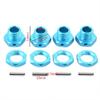 Parts & Accessories HSP 1/8 Scale Models Spare Parts Tyre Tires Adapter Wheel Nut 4pcs/lot 17mm Aluminum Hex Hubs with Pins Set Screws for RC Car - (Color: Black) view 4