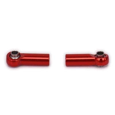 Parts & Accessories 2Pcs Alloy Tie Rod Link Ball Head M2.5 for Rc Hobby Model Car Tie Rod End N10215 Reciprocal Thread Positive and Negative Thread - (Color: Red)