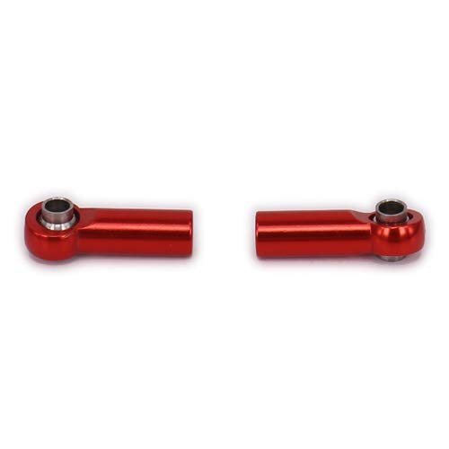 Parts & Accessories 2Pcs Alloy Tie Rod Link Ball Head M2.5 for Rc Hobby Model Car Tie Rod End N10215 Reciprocal Thread Positive and Negative Thread - (Color: Red)