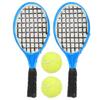 1:12 Scale Miniature Tennis Racket & Ball Set (4PCS)  Realistic Dollhouse Accessories, Resin Racket with Felt Ball for Adult Collectors & Miniature Diorama view 1