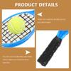 1:12 Scale Miniature Tennis Racket & Ball Set (4PCS)  Realistic Dollhouse Accessories, Resin Racket with Felt Ball for Adult Collectors & Miniature Diorama view 4