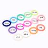 20Pcs Mix 14 Colors Safe Silicone O Ring Baby Silicone Pacifier Dummy Chain Adapter Holder O Ring Inner Size 21.5mm view 3