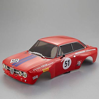 Alfa Romeo 2000 GTAm Finished Body for 1/10 Electric Touring RC Racing Car DIY Red (Printed)