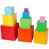 TOWO Wooden Stacking Boxes Rainbow Colours-Nesting and Sorting Cups Blocks for Toddlers-Stacking Cubes Educational Learning Toys for 2 Years Old Montessori Materials view 3