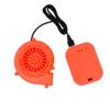 Arokibui USB Mini Upgrade Inflatable Costume Fan Replacement Blow up Blower Potable Fans for Dinosaur Inflatable Costume Doll Mascot Head or Other Inflatable Game Clothing Orange view 3