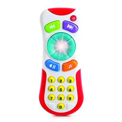 Bambiya Baby Remote Control Toy for 3 Months & Up - Light Up Toy Remote with Fun Sounds & Music - Perfect Baby Gift