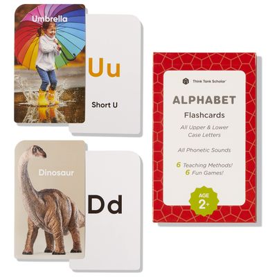 Award-Winning Alphabet Flash Cards for Kids Ages 2-4  Learn ABCs, Phonics & Speech  Upper & Lowercase Letters, Photo Images  Preschool, Pre-K, Kindergarten