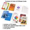 Award-Winning Colors & Shapes Flash Cards for Kids Ages 2-8  36 Durable Cards with Real Pictures  Learn Colors, Shapes & Categorization  Preschool, Kindergarten, Homeschool & Classroom view 3