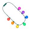 FlashingBlinkyLights Rainbow Party LED Globes Light Up Necklace view 1