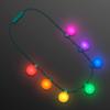FlashingBlinkyLights Rainbow Party LED Globes Light Up Necklace view 4