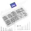 205PCS ShareGoo Stainless Steel M3 M4 Screws,Wheel Hexagon Nut, R Pin RC Screw Kit Compatible with Axial RC4WD Traxxas Slash 4x4 Short Truck Off-Road RC Car Truck view 1