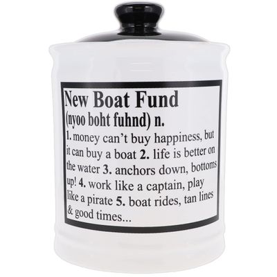 Cottage Creek Jars Dad Gifts, New Boat Fund Piggy Bank, Boat Candy Jar, Boat Gifts, Boating Gifts, Gifts for Men, Boyfriend, Grandpa