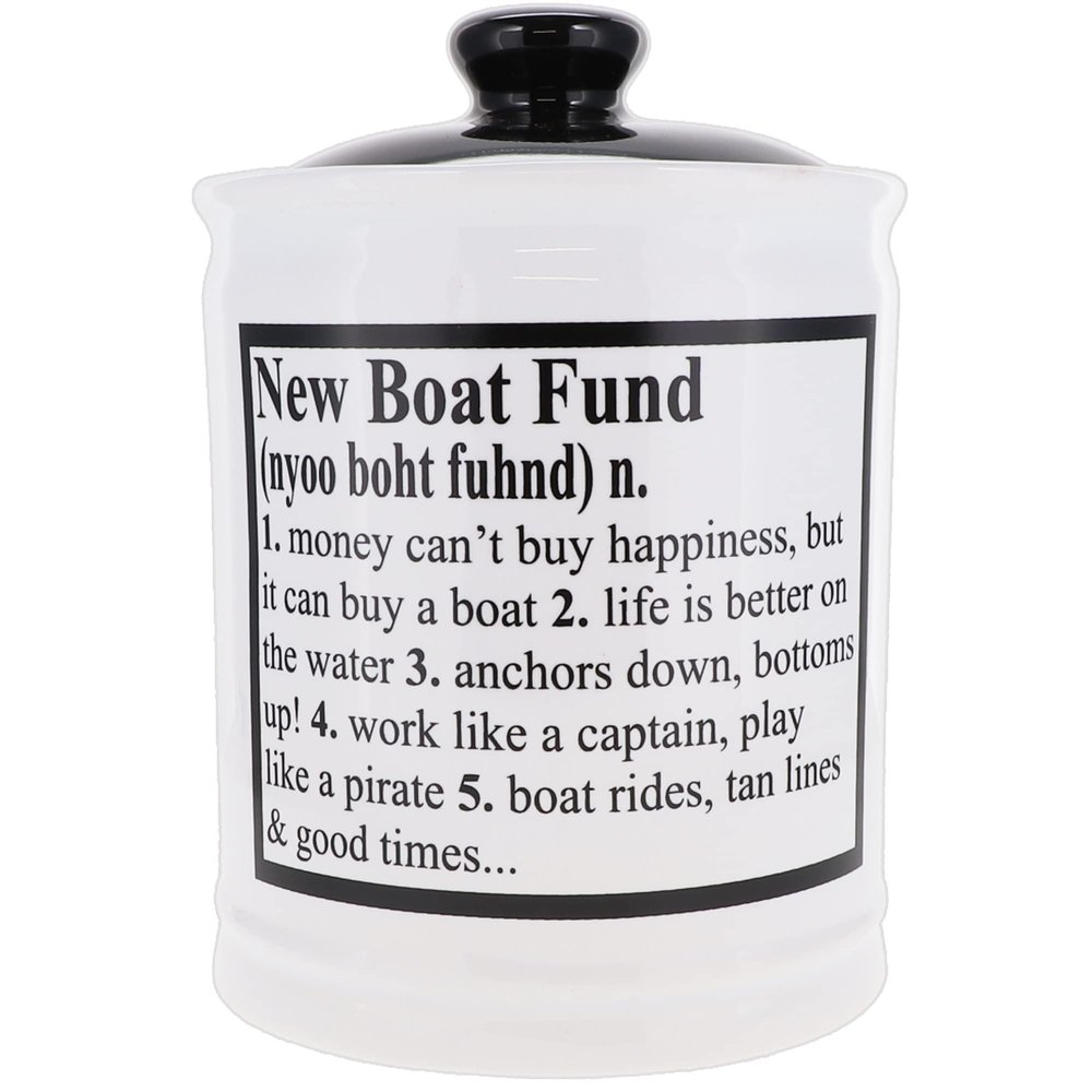 Cottage Creek Jars Dad Gifts, New Boat Fund Piggy Bank, Boat Candy Jar, Boat Gifts, Boating Gifts, Gifts for Men, Boyfriend, Grandpa