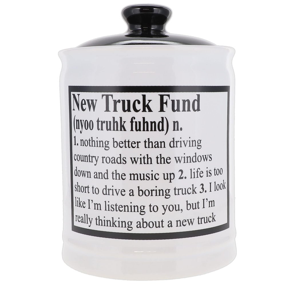 Cottage Creek Jars Gifts for Men, New Truck Fund Piggy Bank, New Truck Accessories, Truck Gifts, Gifts Dad, Men, Boyfriend