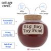 Cottage Creek Jars - Red Big Boy Toy Fund Piggy Bank, Unique Gifts for Men, Teen Boys & Friends, Savings Jar Storage Container, Perfect for Office & Home Decor, Fun Car Accessories Money Saving Box view 2