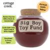 Cottage Creek Jars - Red Big Boy Toy Fund Piggy Bank, Unique Gifts for Men, Teen Boys & Friends, Savings Jar Storage Container, Perfect for Office & Home Decor, Fun Car Accessories Money Saving Box view 3