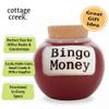 Cottage Creek Bingo Money Jar  6 Red Ceramic Piggy Bank for Adults, Funny Coin Jar, and Bingo Accessories Storage  Perfect for Home Dcor, Gifts for Women, Men and Bingo Lovers of All Ages view 3