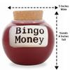 Cottage Creek Bingo Money Jar  6 Red Ceramic Piggy Bank for Adults, Funny Coin Jar, and Bingo Accessories Storage  Perfect for Home Dcor, Gifts for Women, Men and Bingo Lovers of All Ages view 4