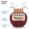 Cottage Creek Jars | Casino Money Jar, Slot Machine Piggy Bank | Premium Ceramic Gambling Bank & Vegas Themed Home Decor | Gift for Casino Lovers, Poker Players, Gamblers, Men & Women view 2