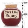 Cottage Creek Jars | Casino Money Jar, Slot Machine Piggy Bank | Premium Ceramic Gambling Bank & Vegas Themed Home Decor | Gift for Casino Lovers, Poker Players, Gamblers, Men & Women view 4