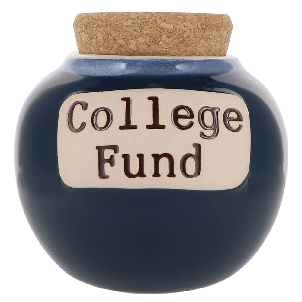 Cottage Creek Jars - College Fund Piggy Bank, College Essentials Money Bank, Graduation Gifts for Teens, School Supplies Savings Bank