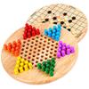 2 in 1 Chess Teaching aids Jump Checkers Backgammon Children's Wooden Large Jump Checkers Kind of Intellectual Backgammon Toys view 1