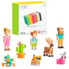 PIXIO-400pcs - Tiny Magnetic Blocks Building Toy in The Pixel Art Style with Free App - 5/16" Plastic Cubes with 6 Magnets Inside - Open Ended Toy - Creativity Toy for Ages 6+ view 1