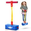 CUUGO LET'S GO! CG Toys for 3-12 Year Old Boys Girls, Foam Pogo Jumper for Kids Gifts for 3-12 Year Old Girls Pogo Stick Age 3-12, Autism Toys Birthday Xmas Gifts Stocking Stuffers Outdoor ToysBlue view 1