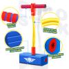 CUUGO LET'S GO! CG Toys for 3-12 Year Old Boys Girls, Foam Pogo Jumper for Kids Gifts for 3-12 Year Old Girls Pogo Stick Age 3-12, Autism Toys Birthday Xmas Gifts Stocking Stuffers Outdoor ToysBlue view 4