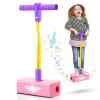 Girl Toys Kids Toys, Toddler Outdoor Toys, Gifts for 3-12 Year Old Boys Girls, Foam Pogo Jumper for Kids Outdoor Toys for Kids Ages 4-8 Pogo Stick, Toys for Ages 2-4 Toys for Ages 5-7, Pink view 1
