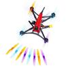 Parts & Accessories 4Pairs 8PCS HQ T65R 65mm 2 Blade Propeller Prop 1.5mm Hole Screw FPV Propeller for 1104 Motor TurboBee FPV RC Drone Toothpick - (Color: 4Pairs Purple) view 3