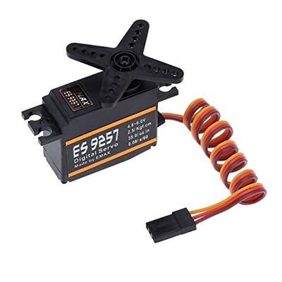 Occus Parts & Accessories 1/2pcs EMAX ES9257 ES9258 Plastic Metal Micro Digital Servo 3D for 450 Helicopters Rotor Tail - (Color: 1pcs ES9257)
